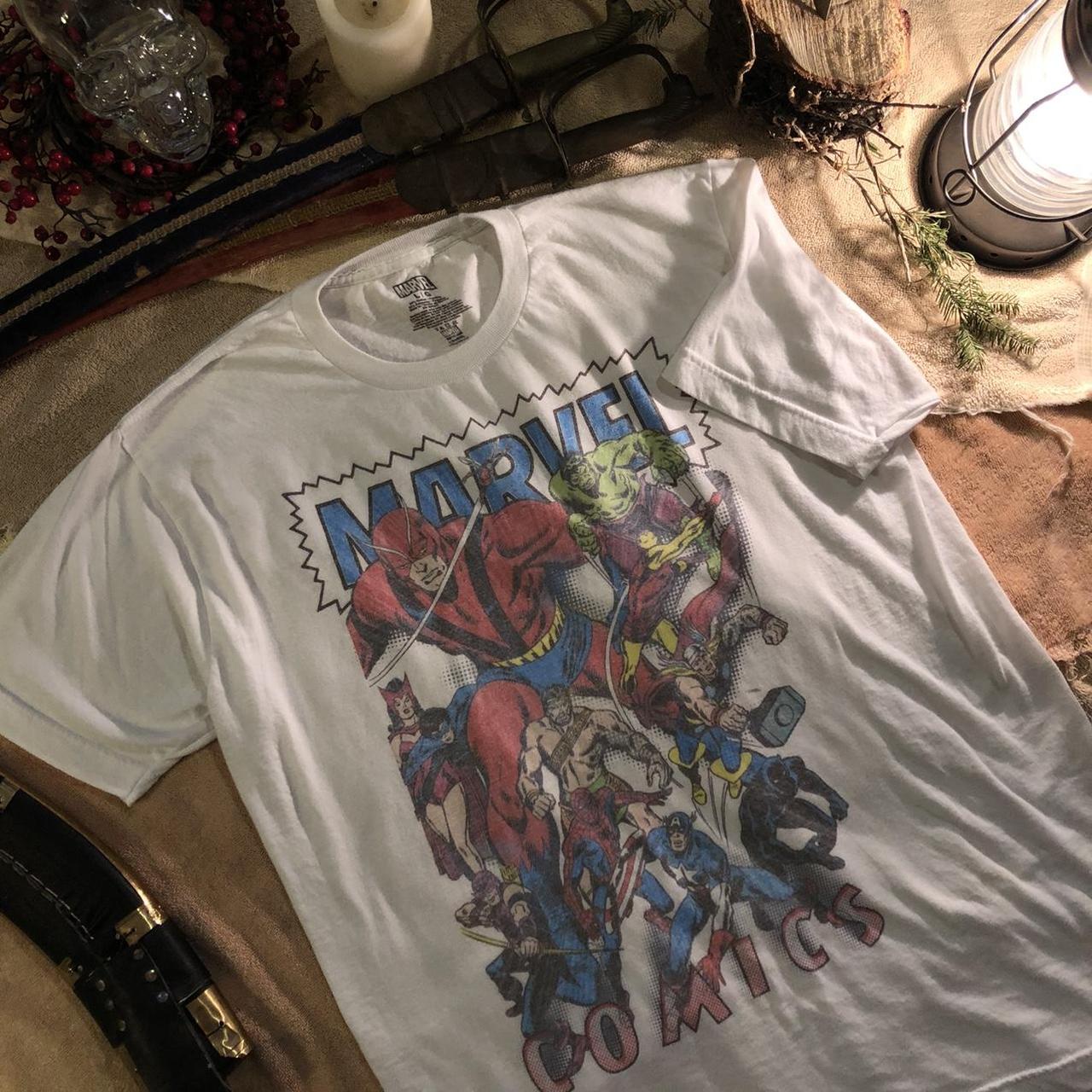 Marvel Men's White T-shirt | Depop