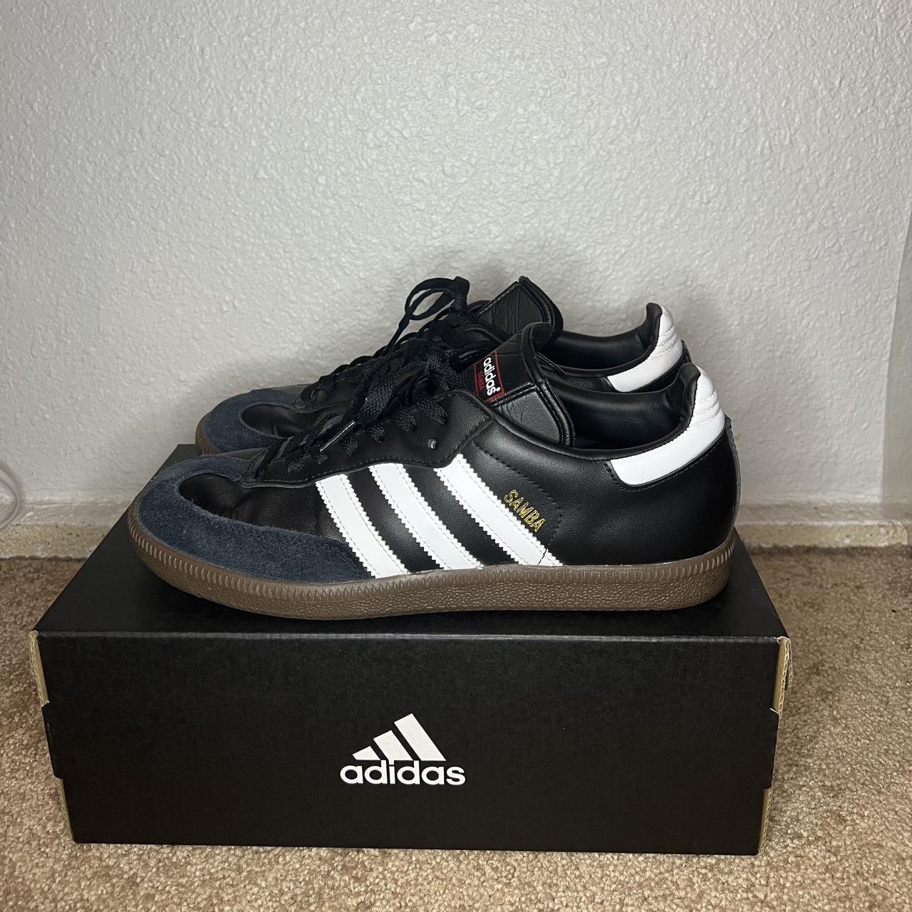 Adidas Samba Leather Black Shoes - Comes with box -... - Depop