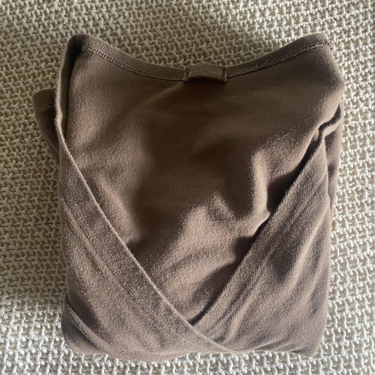 Brandy Melville Women's Brown Croptop Depop
