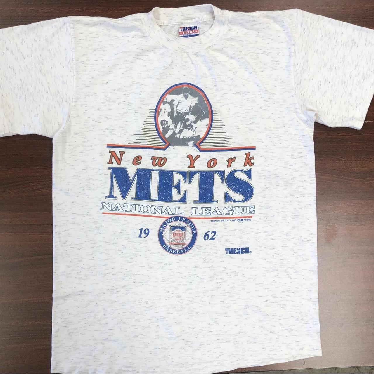 Vtg Trench MLB 1992 New York Mets National League Sz - Depop