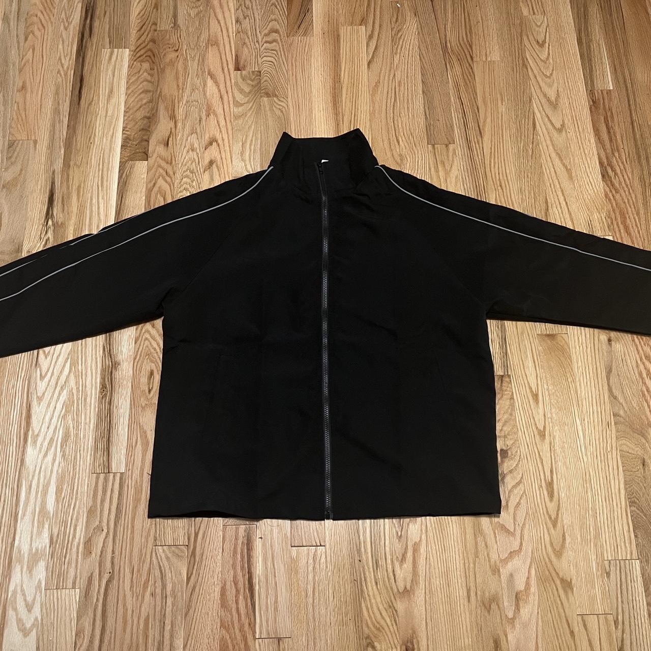 Black Cybercore Oversized Zip-up Windbreaker - Depop