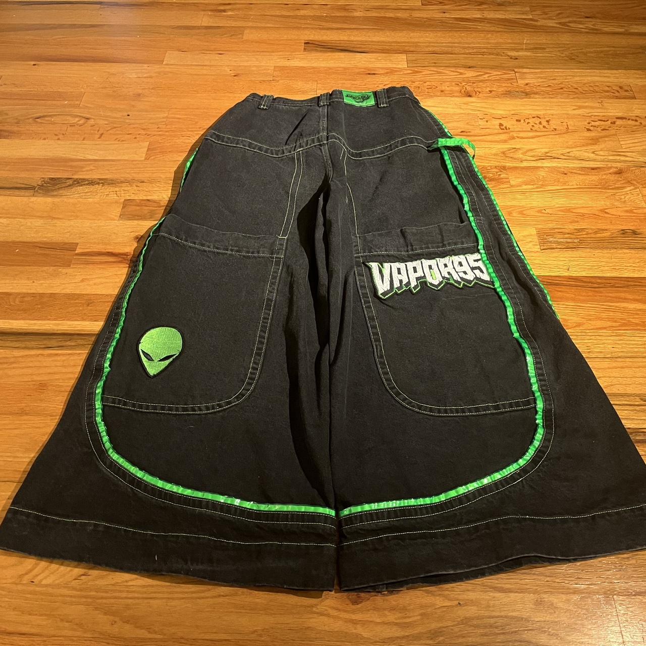 vapor95 jnco-like baggy y2k rave jeans insanely... - Depop