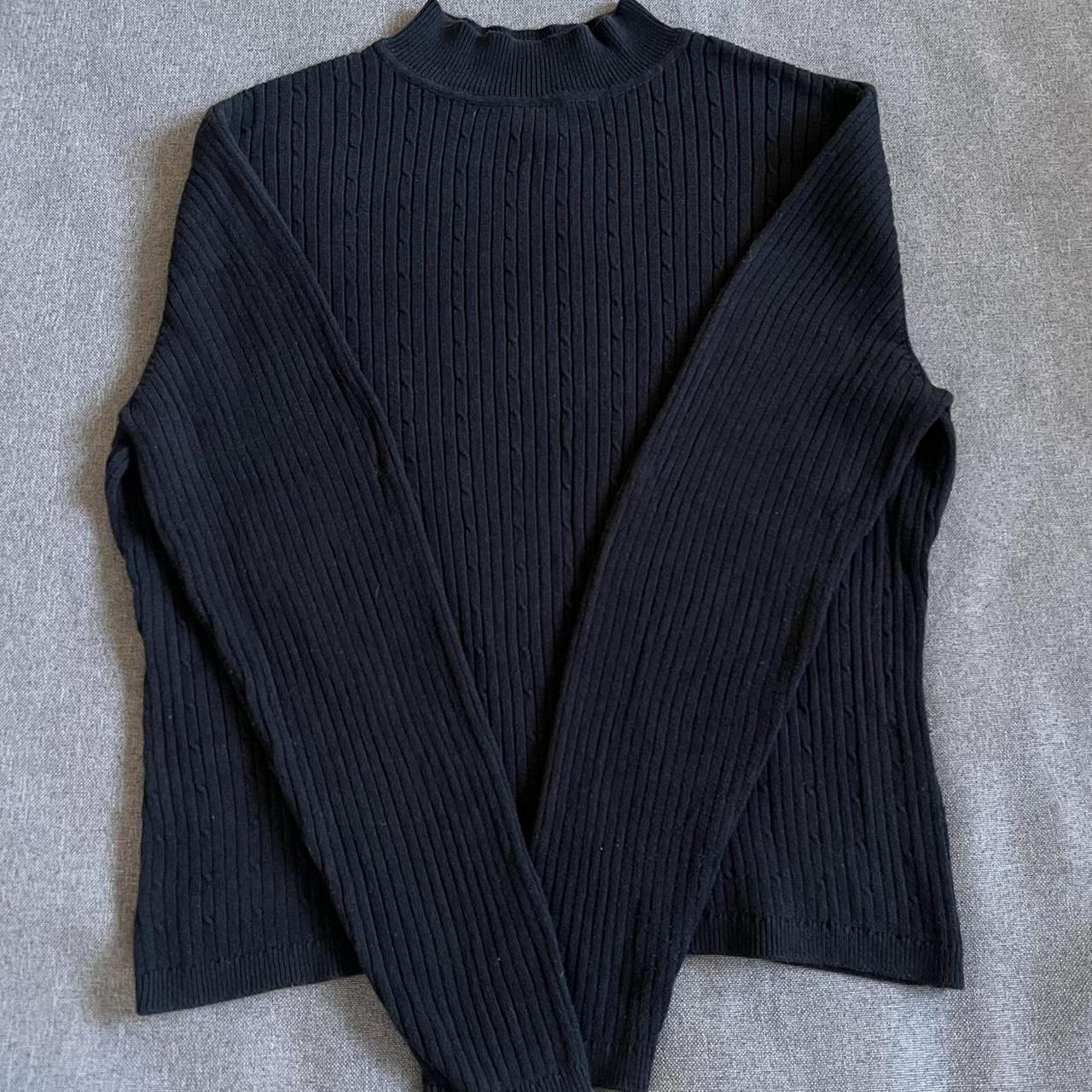 Selling this vintage 90s black turtleneck long... - Depop