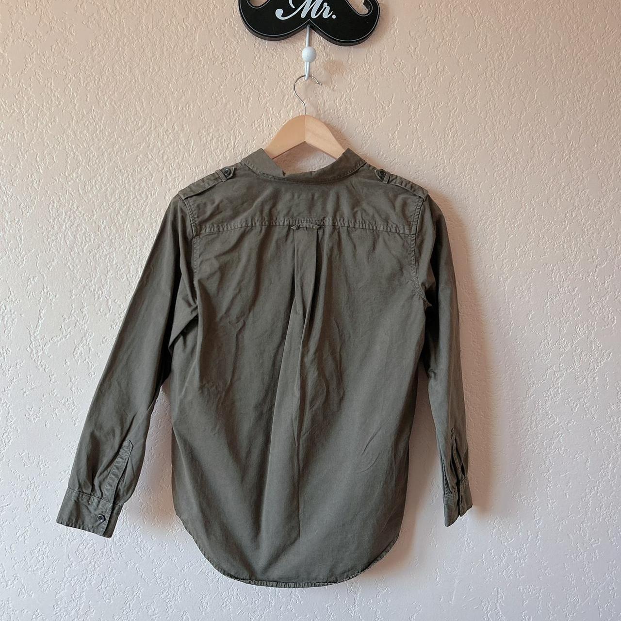 Banana Republic Button Down Shirt Size 0 Olive... Depop