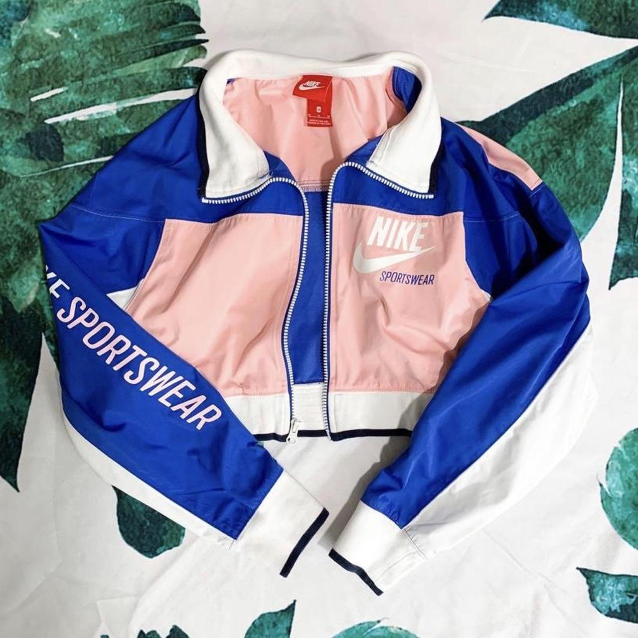 Nike cropped archive track windbreaker jacket in the Depop