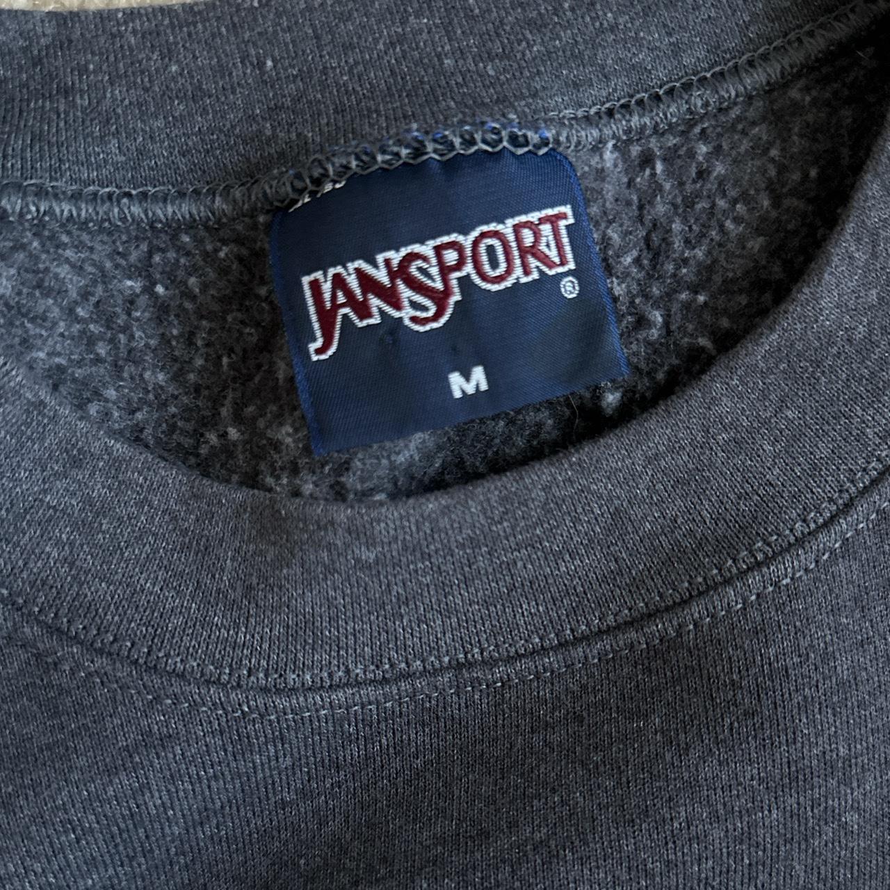 Jansport Men's Grey and Cream Jumper | Depop