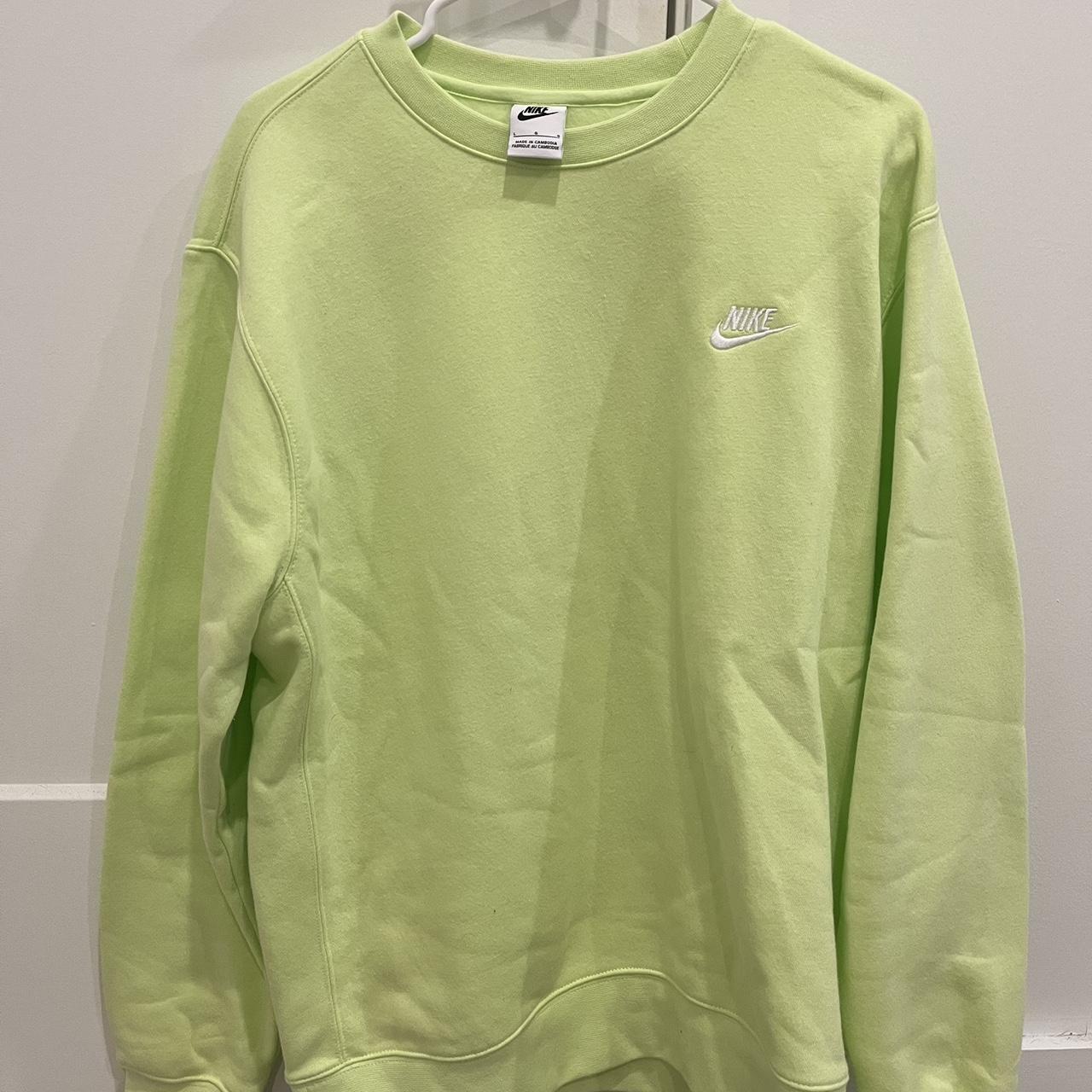 light green nike crewneck