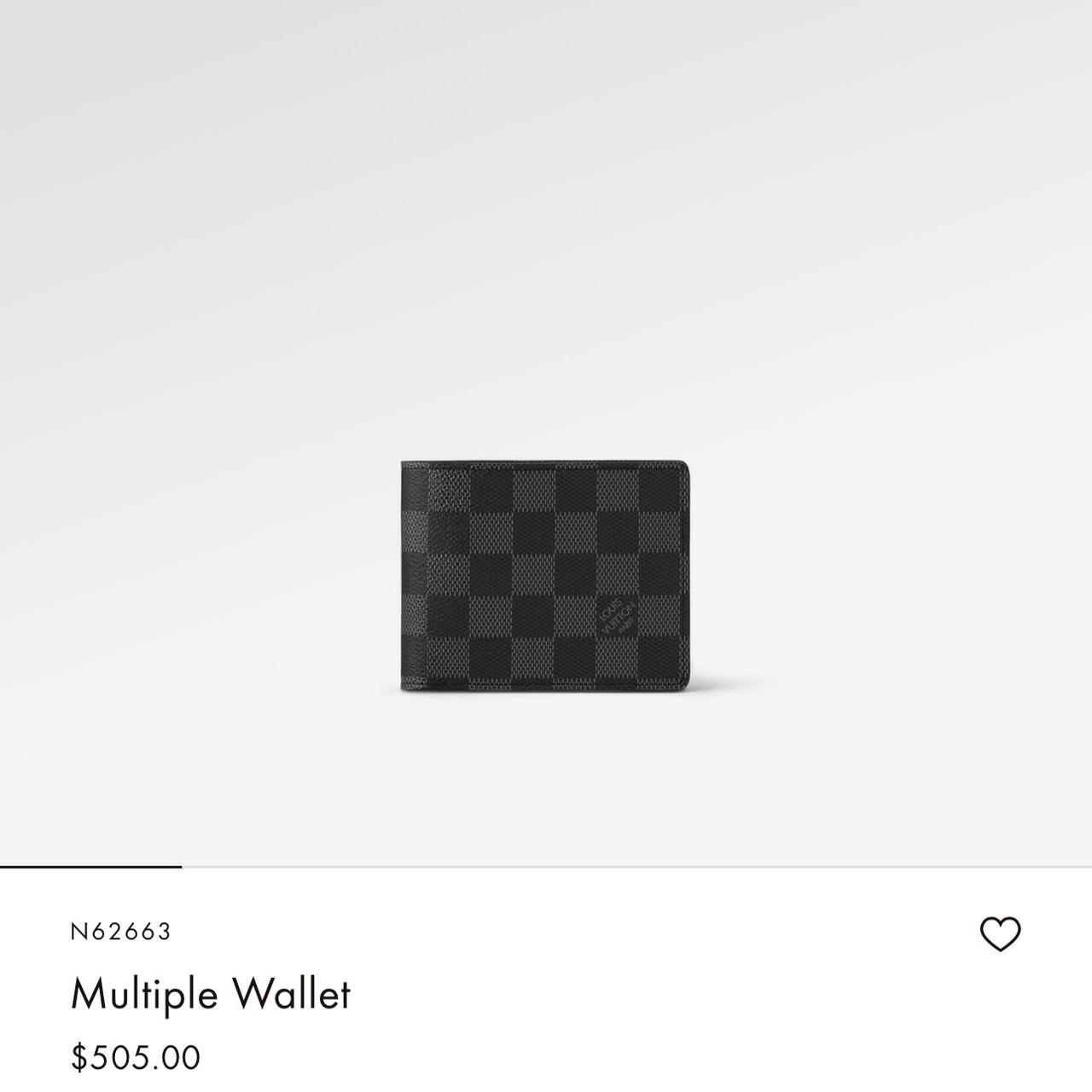 Louis Vuitton N62663 Damier Graphite Canvas Multiple Wallet (SP1108)