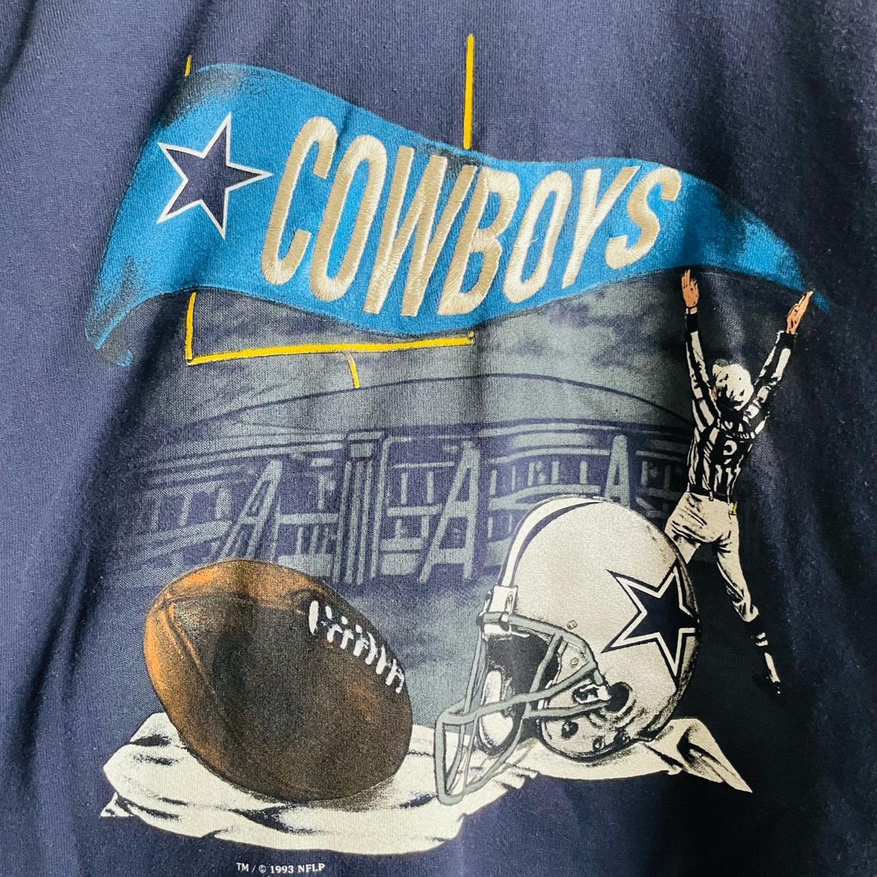 Vintage Nutmeg Dallas Cowboys hoodie in navy. From - Depop