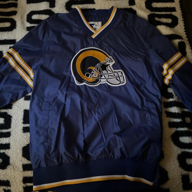 Rams Starter Jacker 🐏🏈 •Sz L •St. Louis rams •Pro - Depop