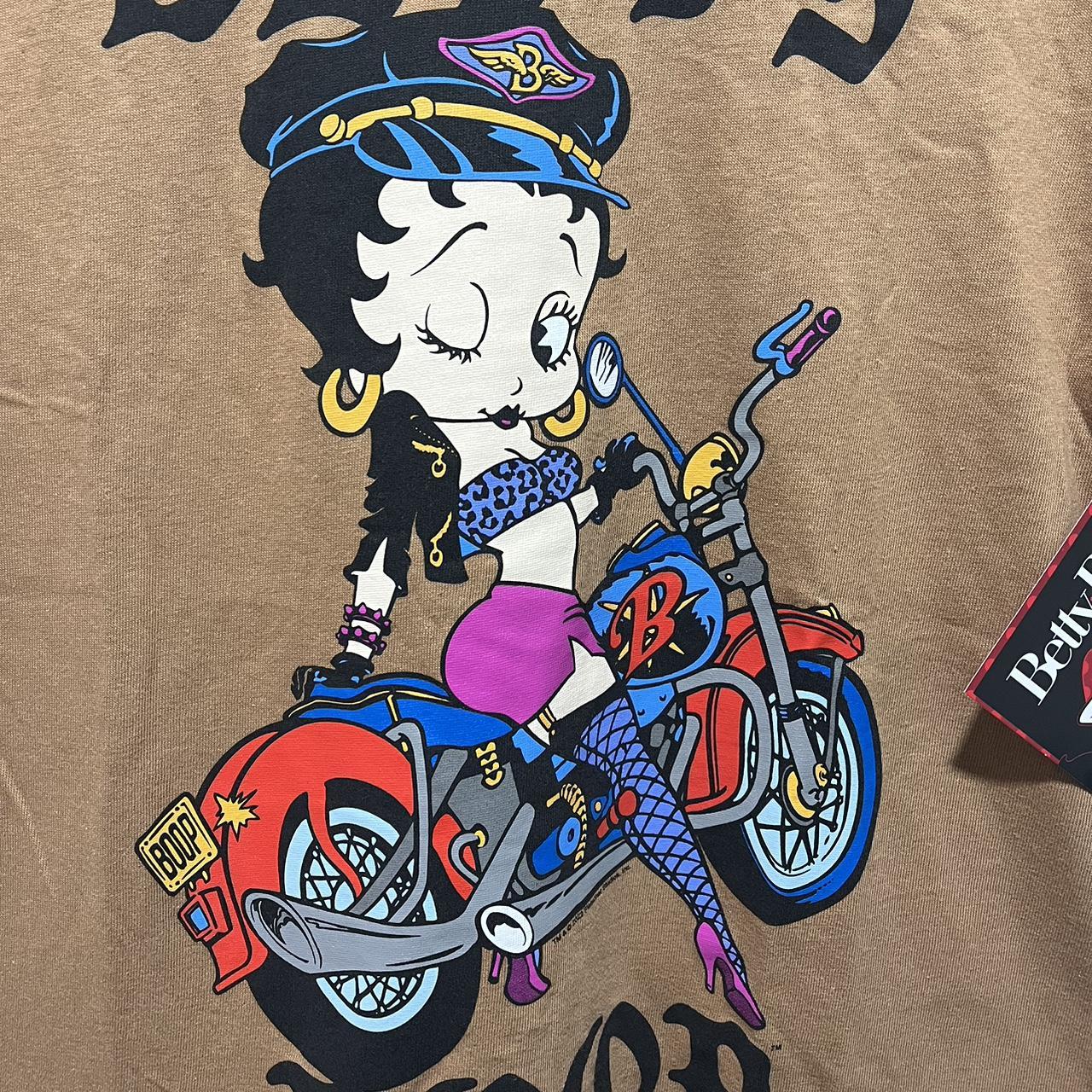 🤎🖤 New Betty Boop Biker T Shirt 💙🤎 RARE... - Depop