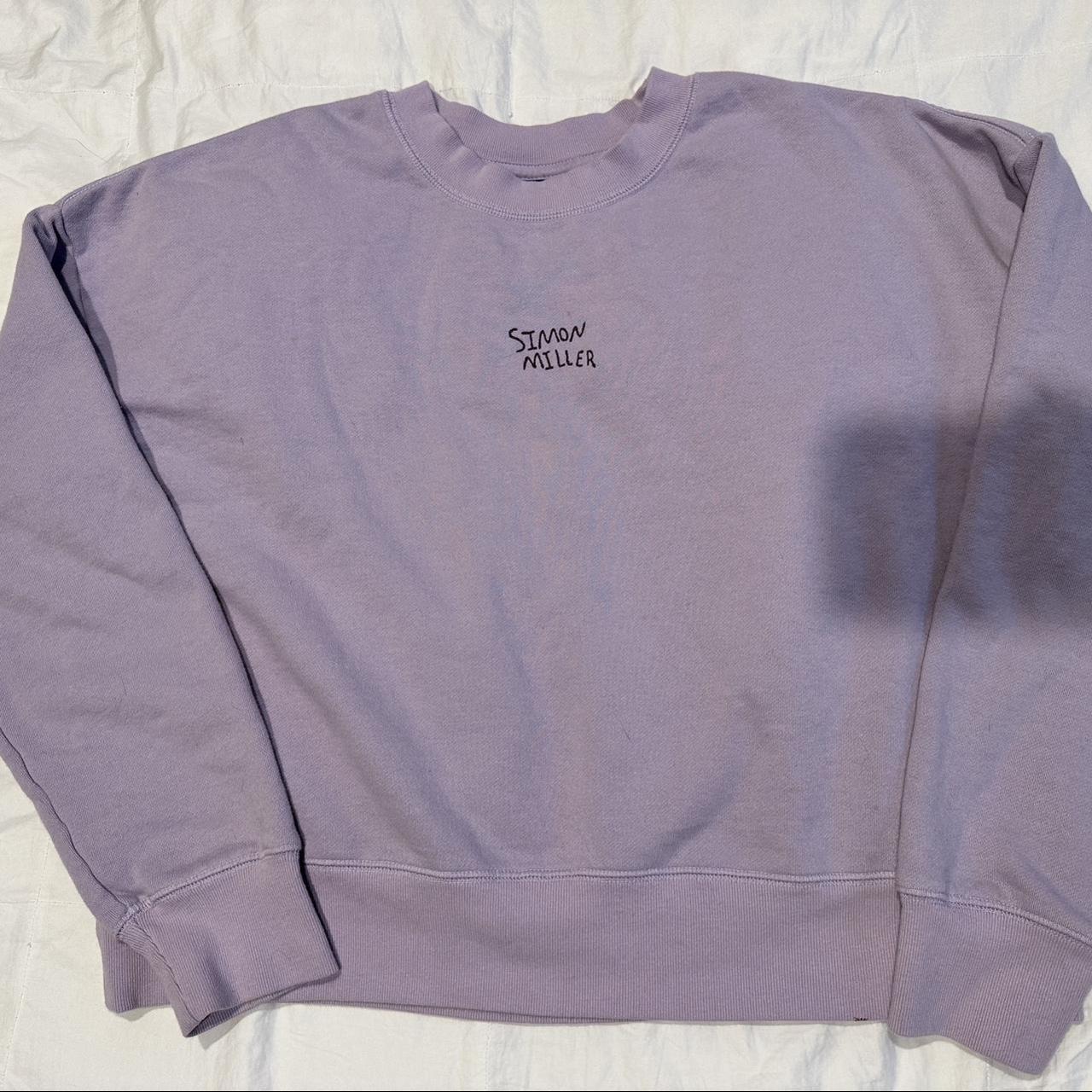 Simon Miller Cropped Lavender Sweatshirt Category Depop