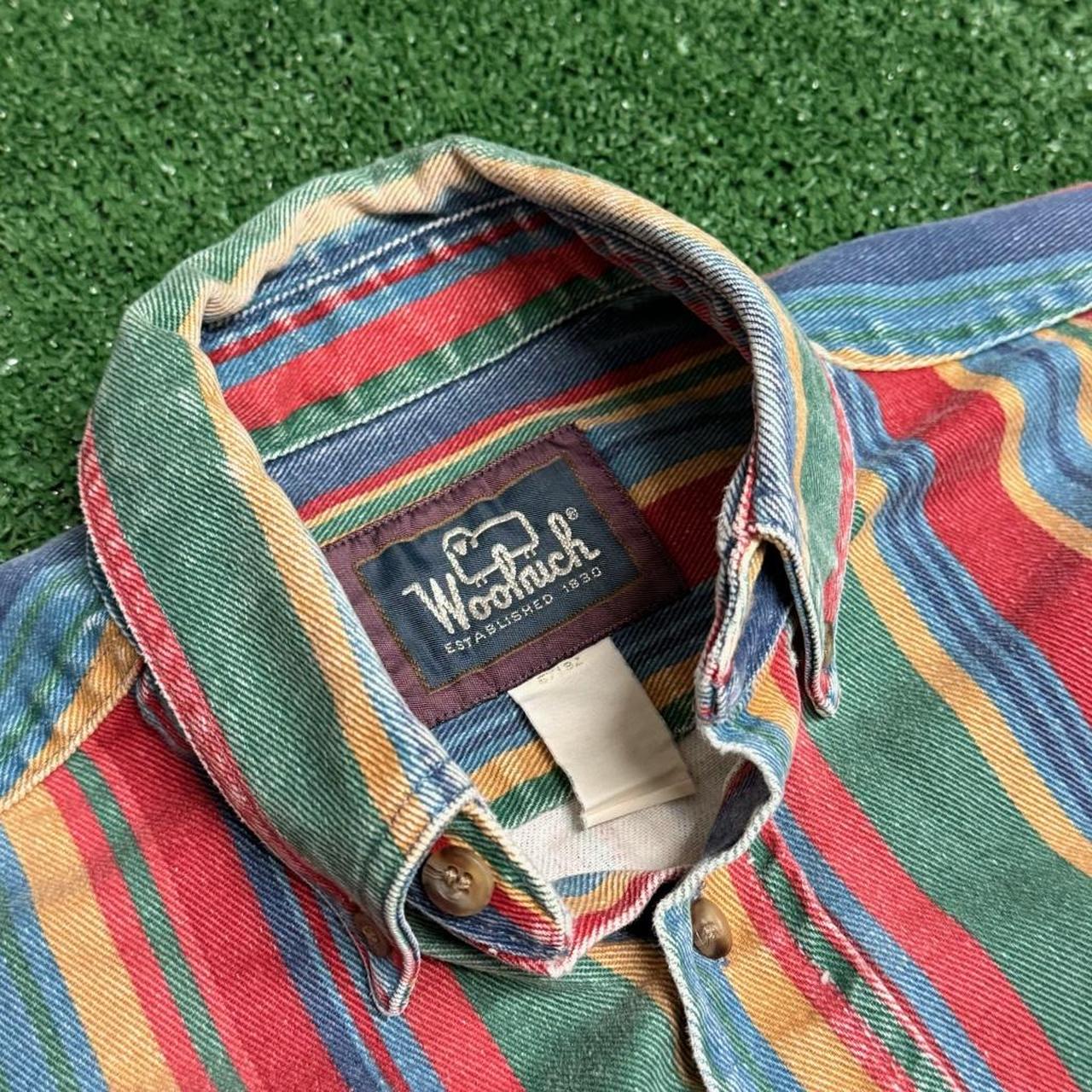 Woolrich Men's Shirt - Multi - L – Vintage 90s wo… - image 2