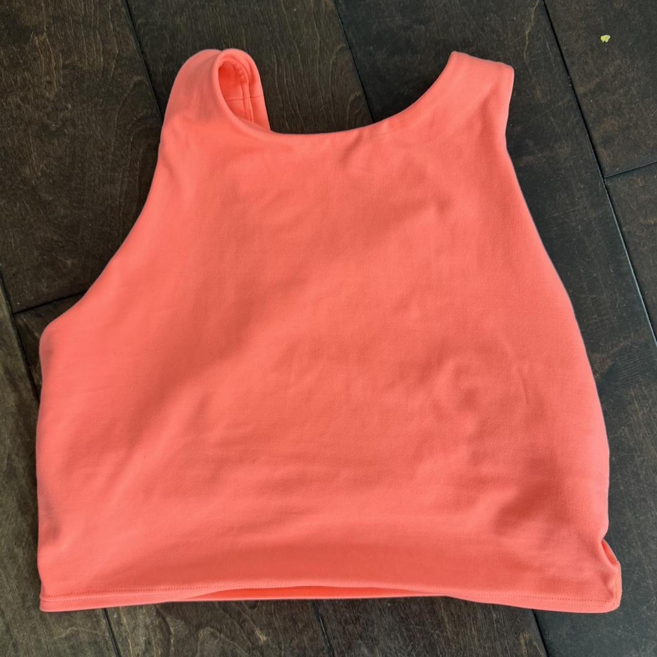 Coral athleta bra/tank (looks orange in pictures but... - Depop