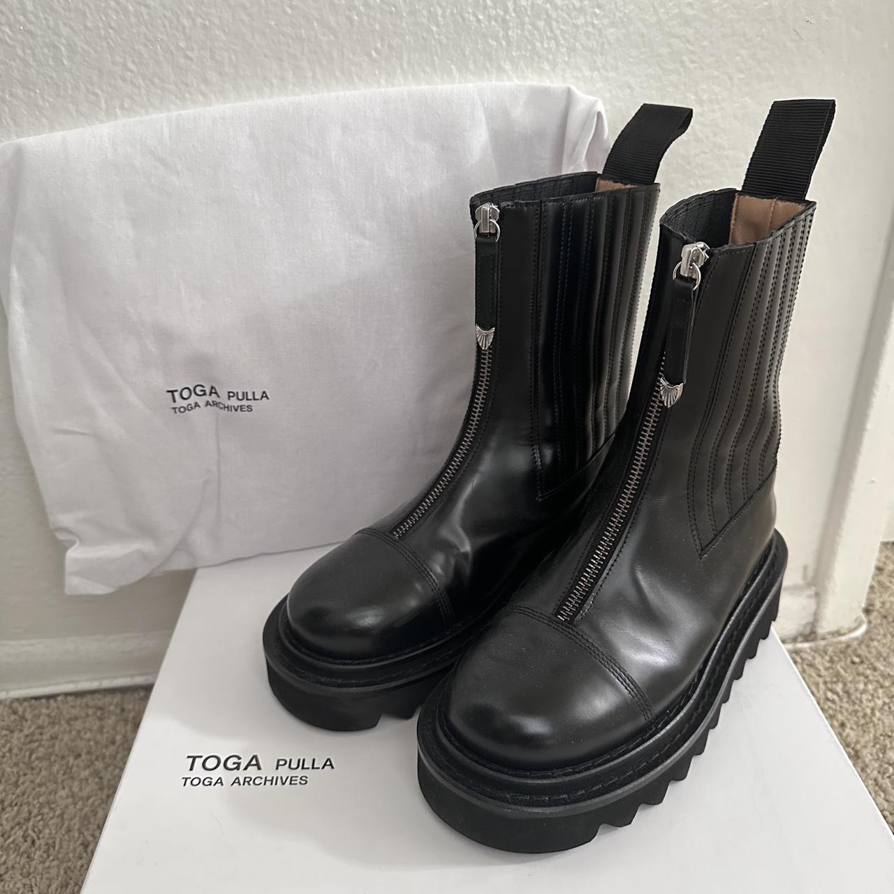 Toga Pulla Black Side Gore Zip Boots, —95%