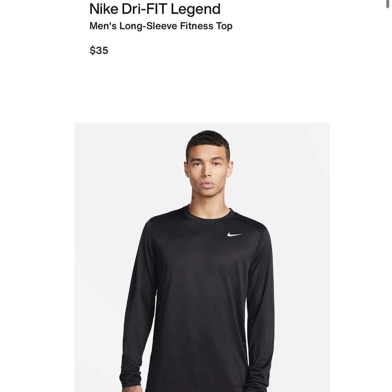 Nike Dri-Fit Legend Men's Long-Sleeve Fitness Top