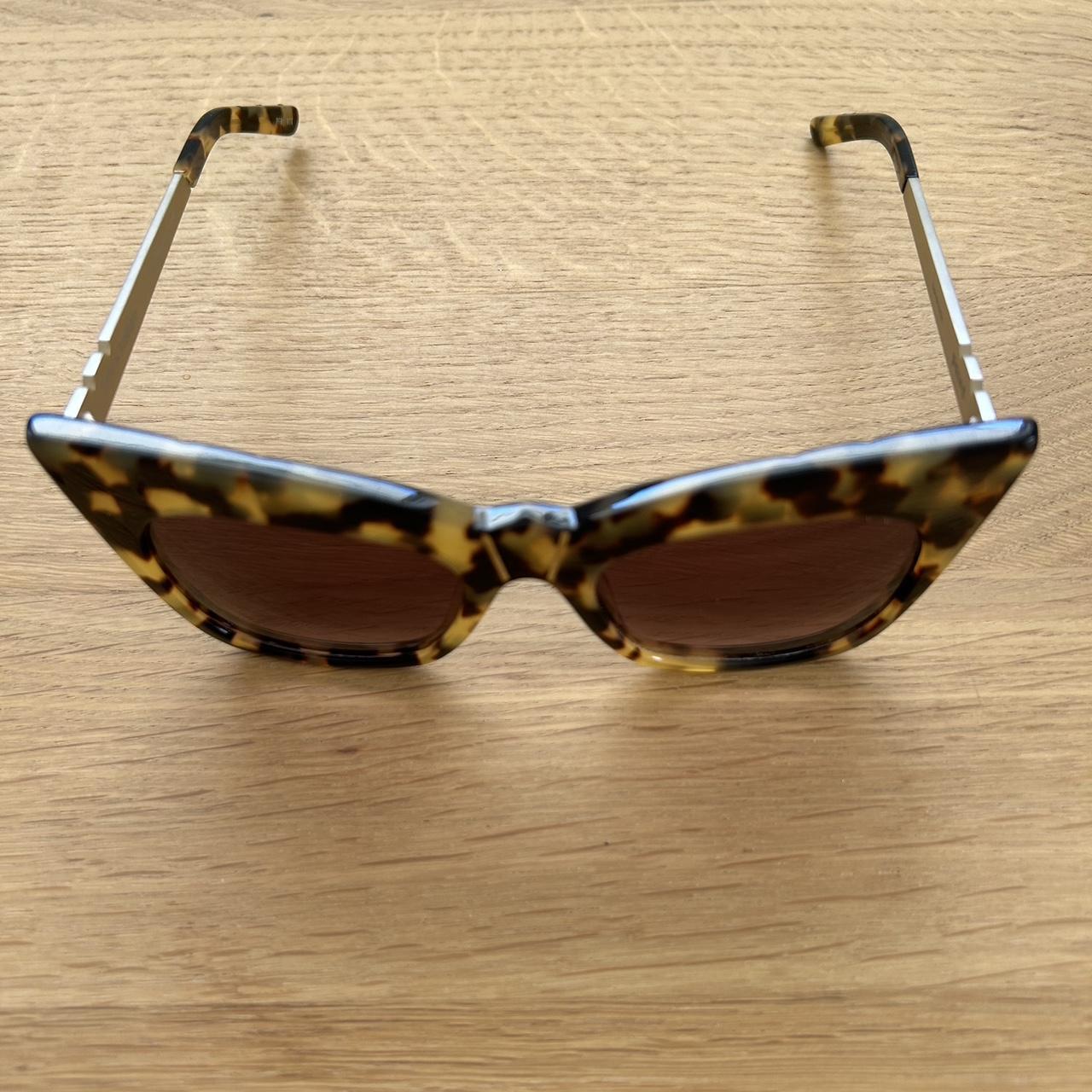 Kohl & Kaftans Sunglasses in Dark Tortoise & Gold... Depop