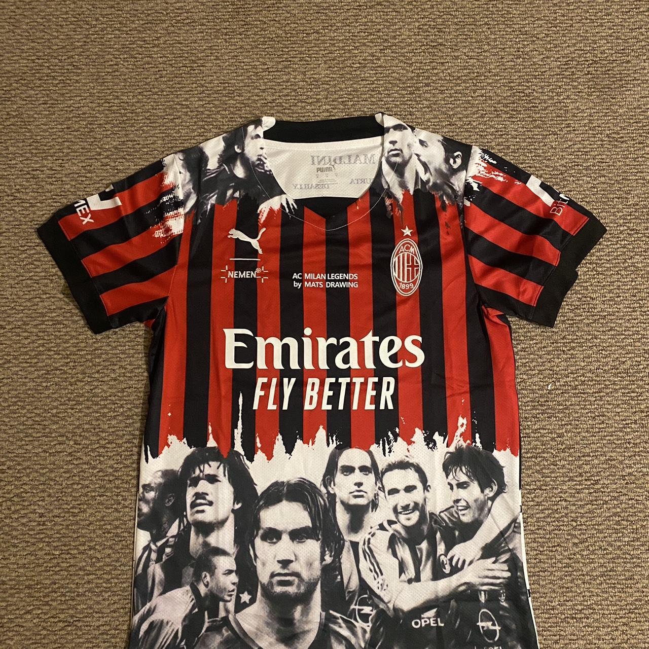 Artist Mats Drawing Creates 'Legends' Customised AC Milan Shirt -  SoccerBible