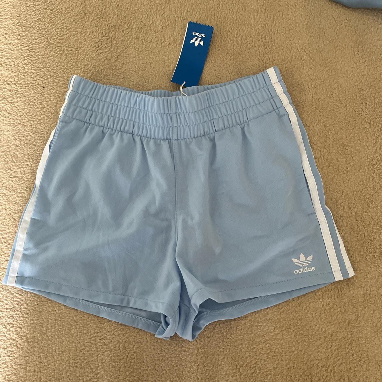 Adidas blue shorts. Size 10 - Depop