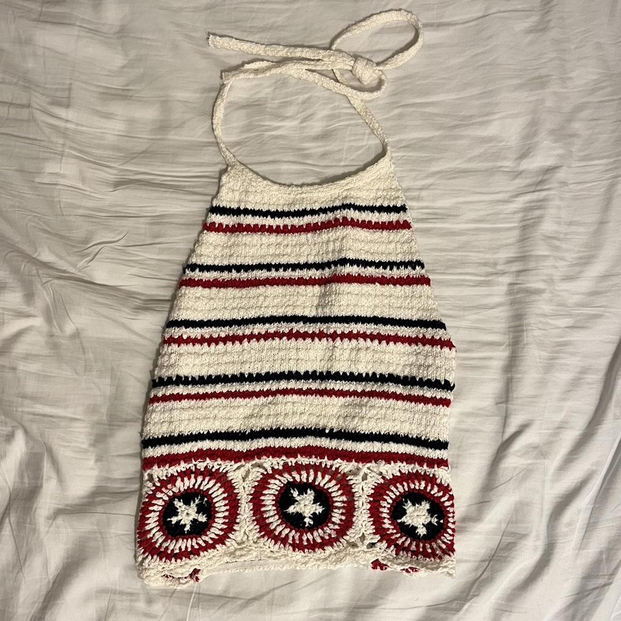  hollister halter top super cute for 4th of july... Depop