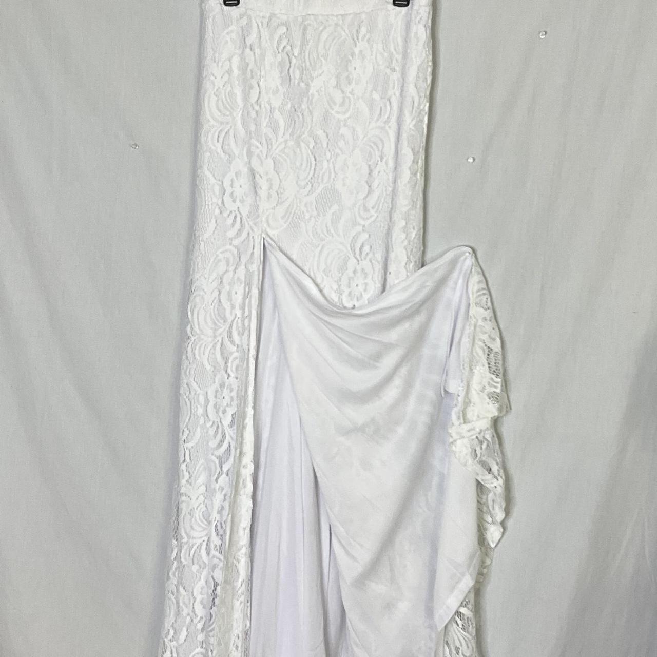 Women's Skirt - White - M – Vintage Lace Maxi Ski… - image 4