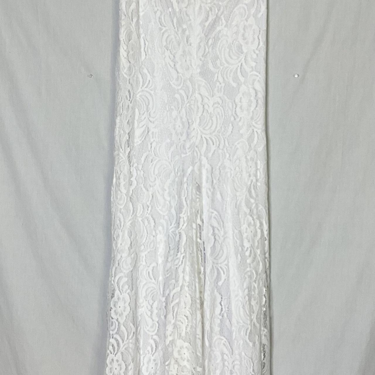 Women's Skirt - White - M – Vintage Lace Maxi Ski… - image 3