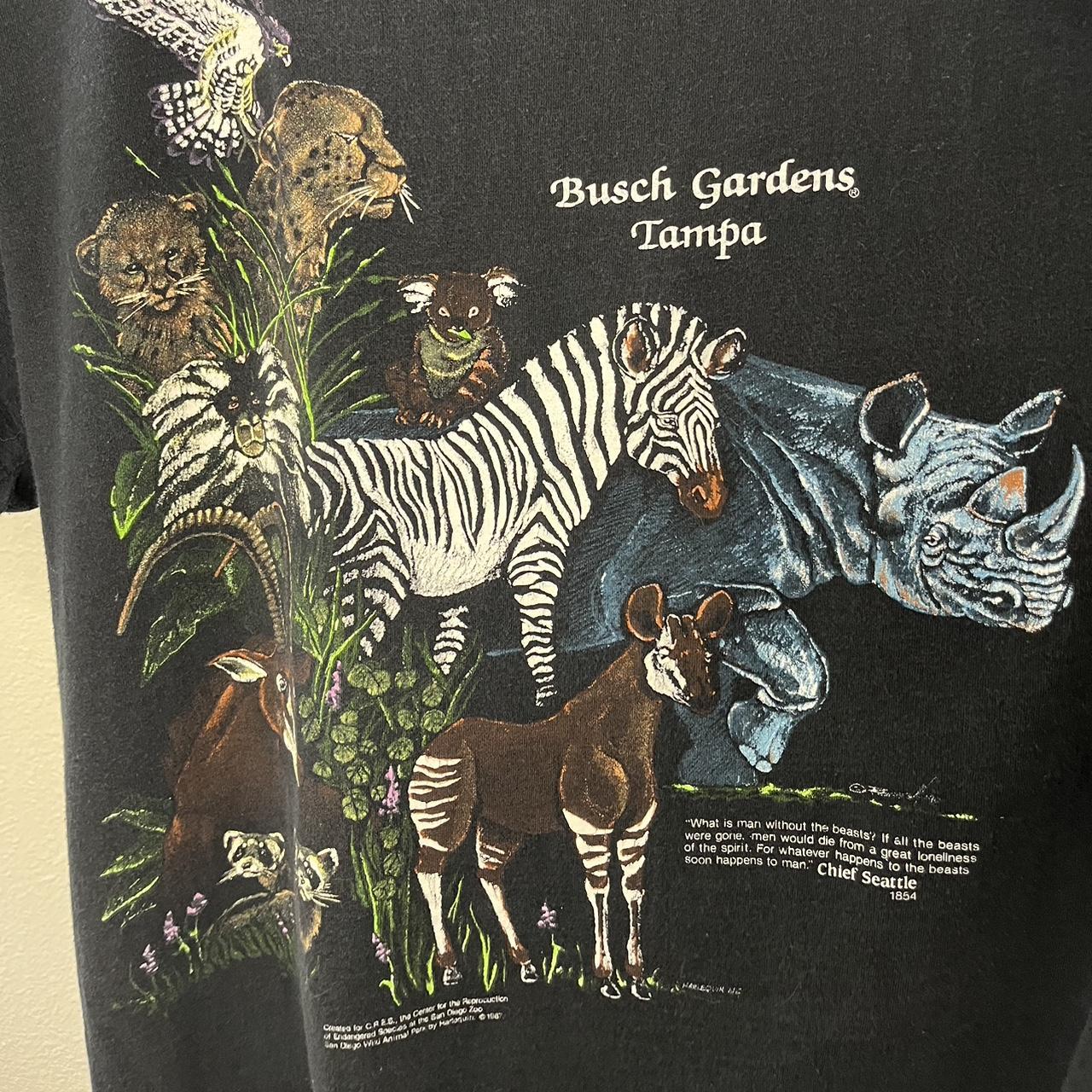 90’s Vintage Busch Gardens Tampa Zoo Animals Nature... - Depop