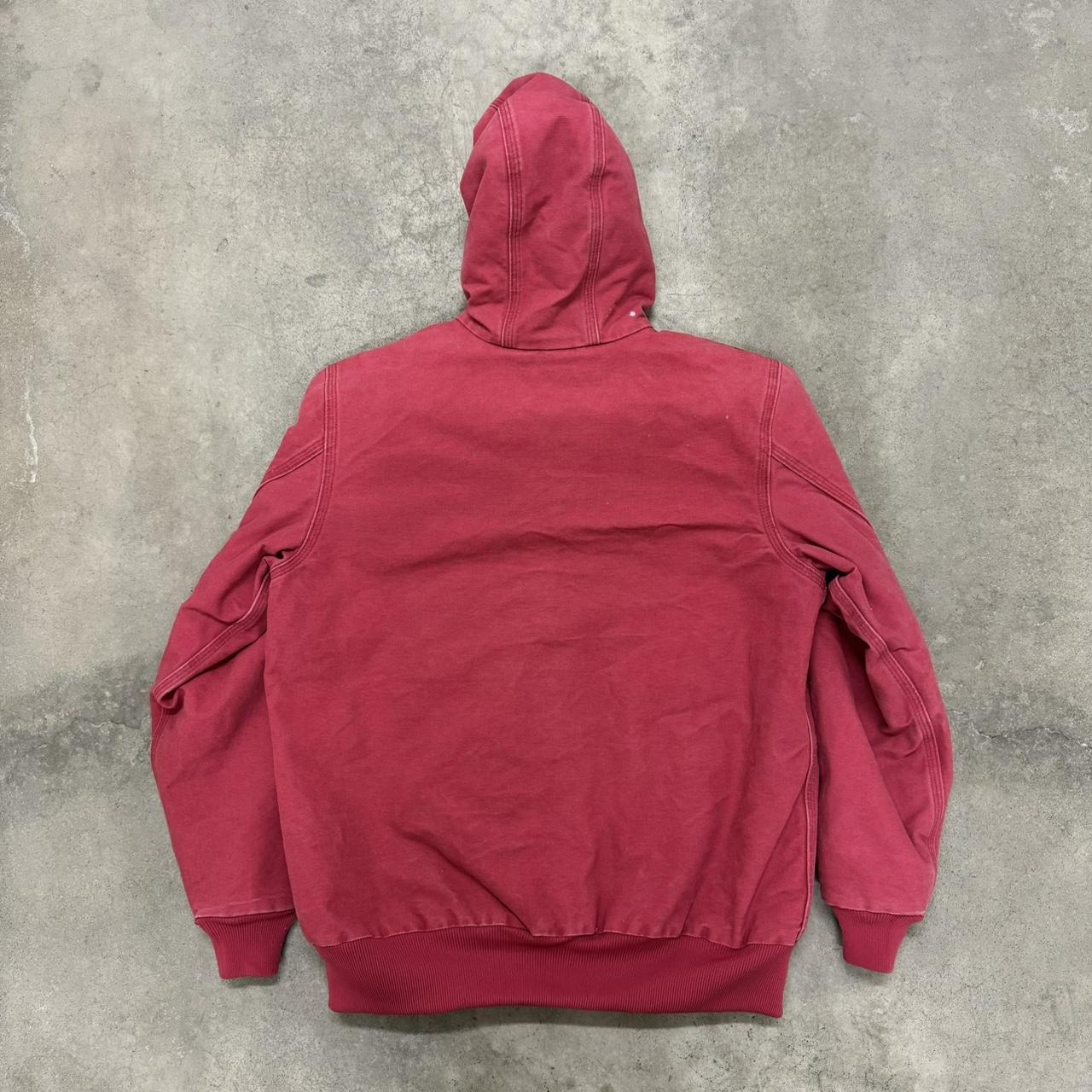 Y2K Pink Crab Apple Carhartt Hooded Jacket Tag-... - Depop