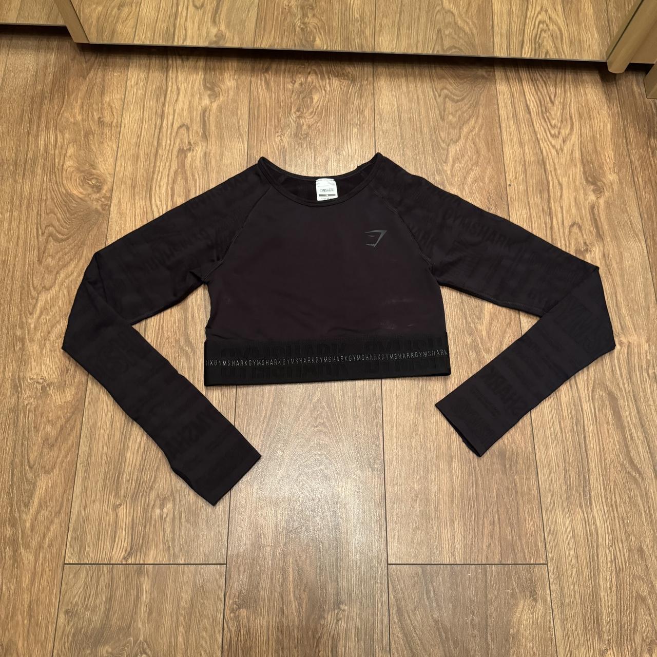 Gymshark Apollo Graphic Cropped Sweater Color: - Depop