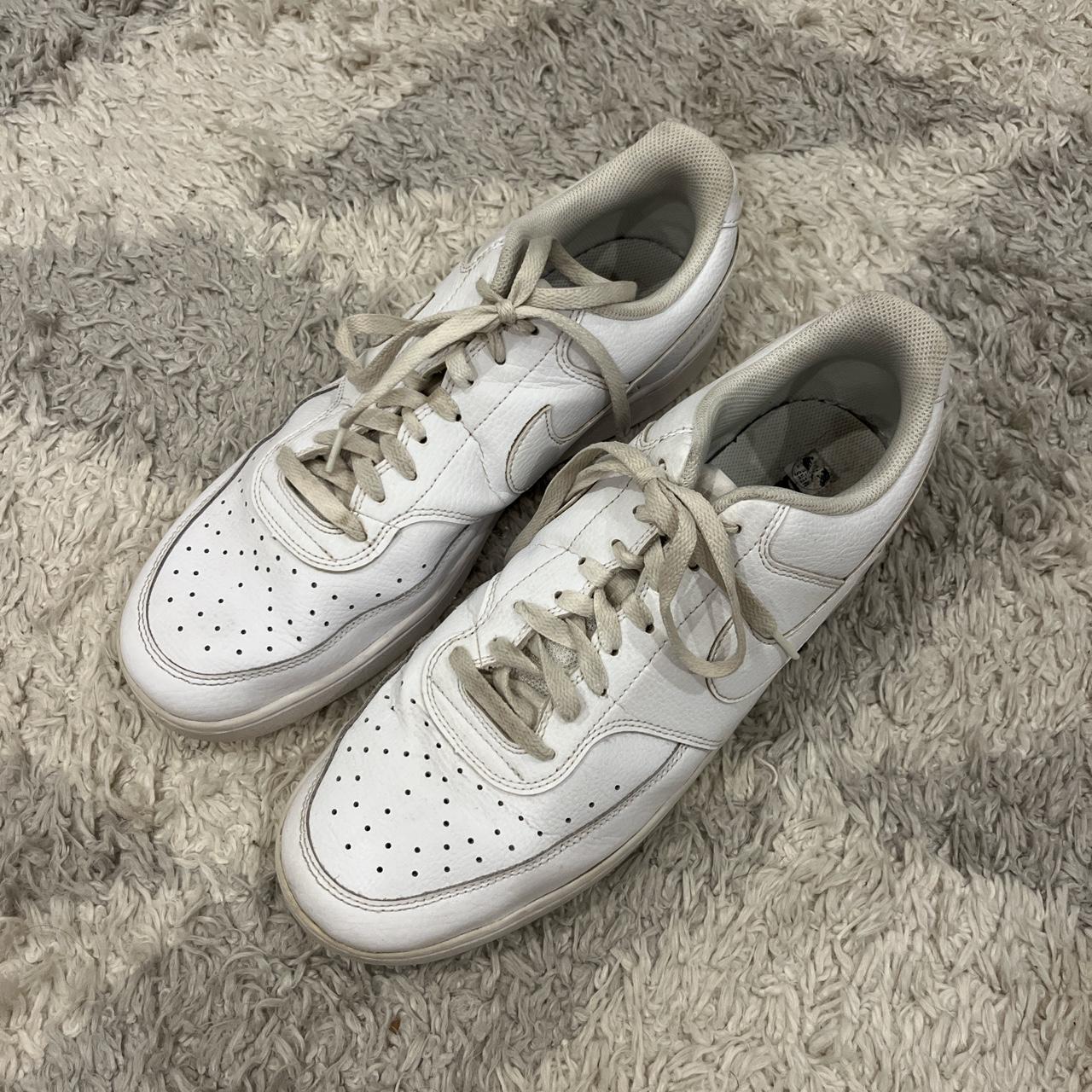 nikewhite & black court vision low trainers