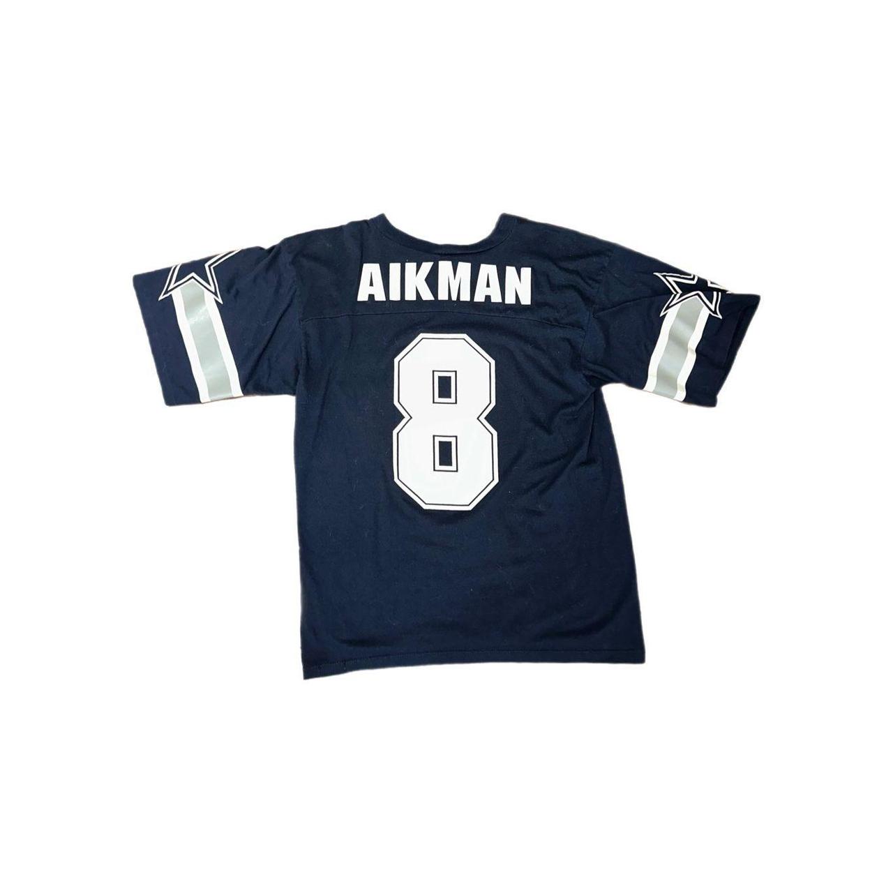 90s Dallas Cowboys Troy Aikman 8 NFL Football Jersey T-shirt