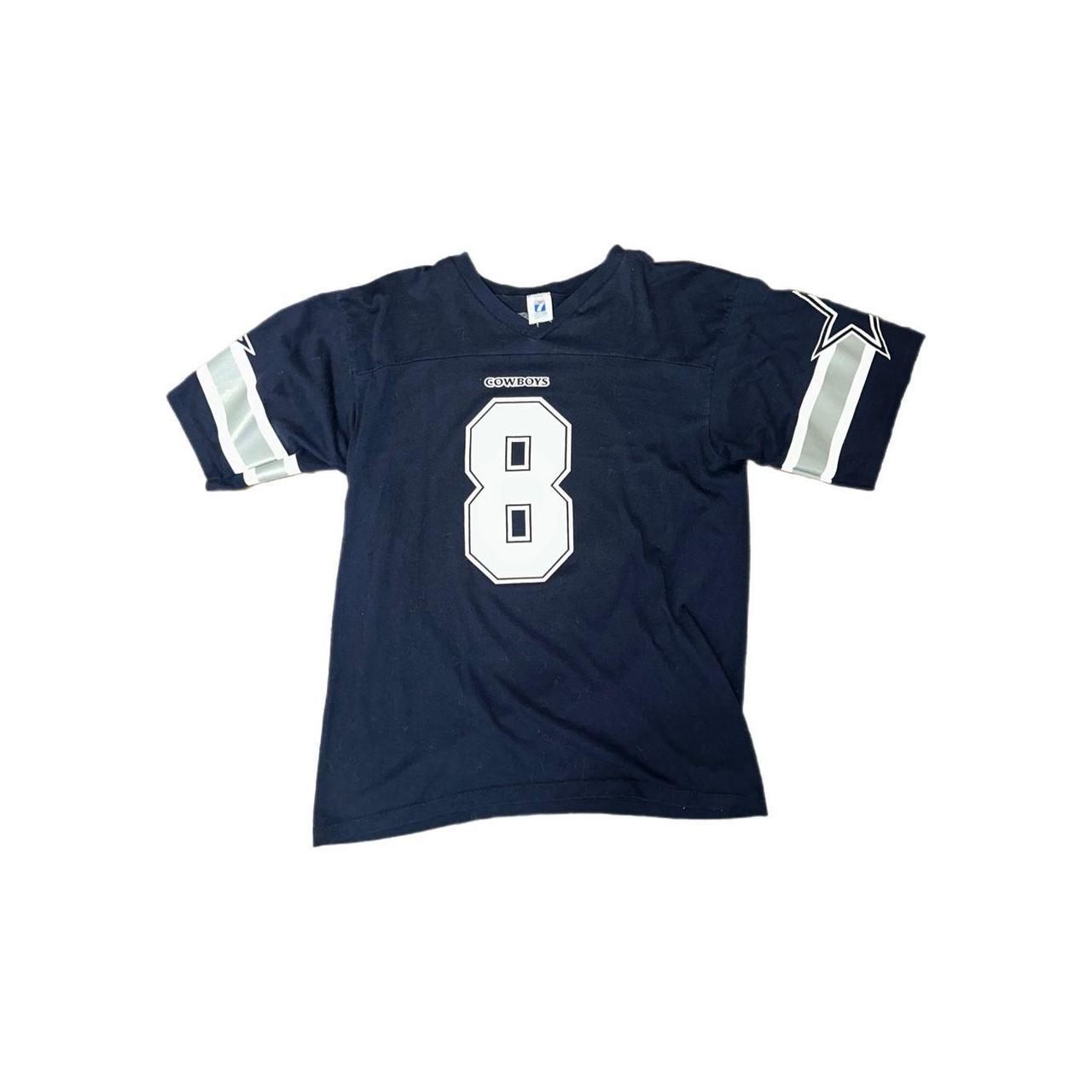 Vintage Dallas Cowboys Troy Aikman Jersey Tee Sz. - Depop