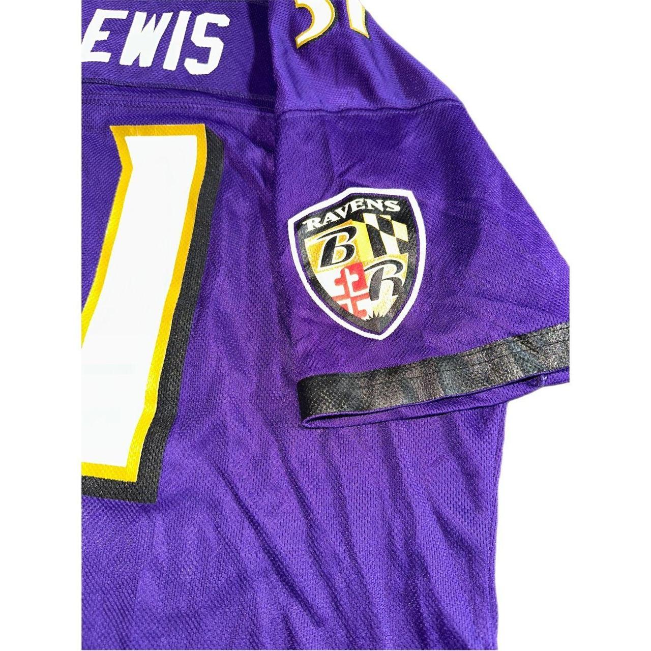 Vintage Reebok Mens NFL Baltimore Ravens Jamal Lewis On Field