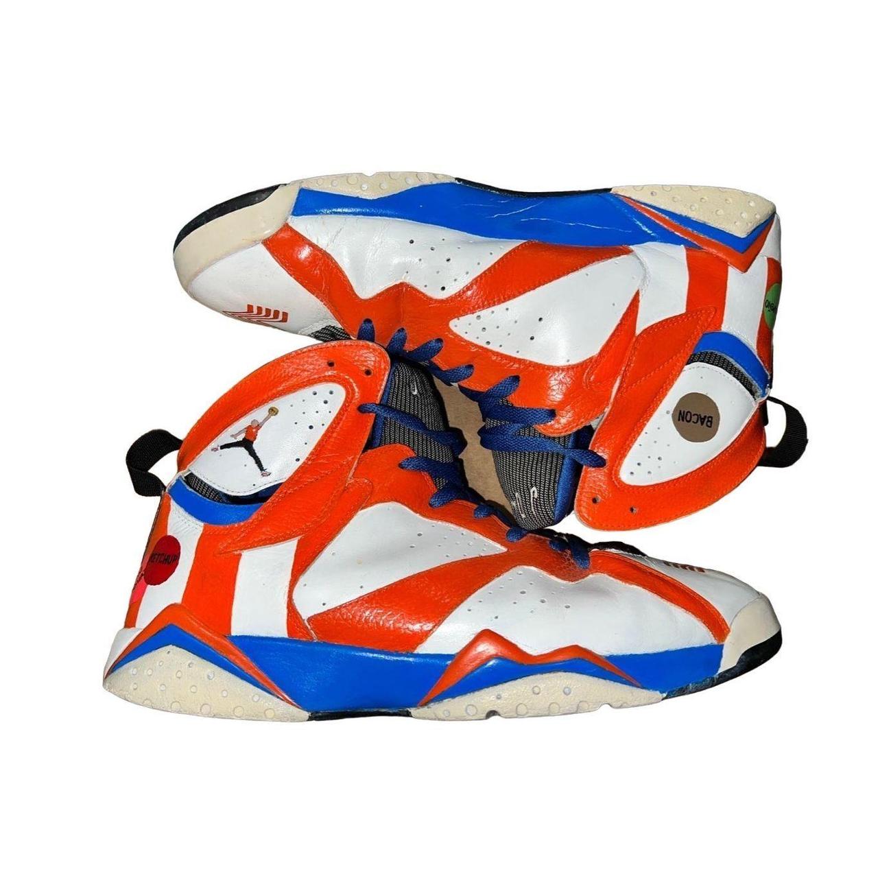 Air Jordan 7 Whataburger Custom Shoes Sz. 12 Custom... Depop