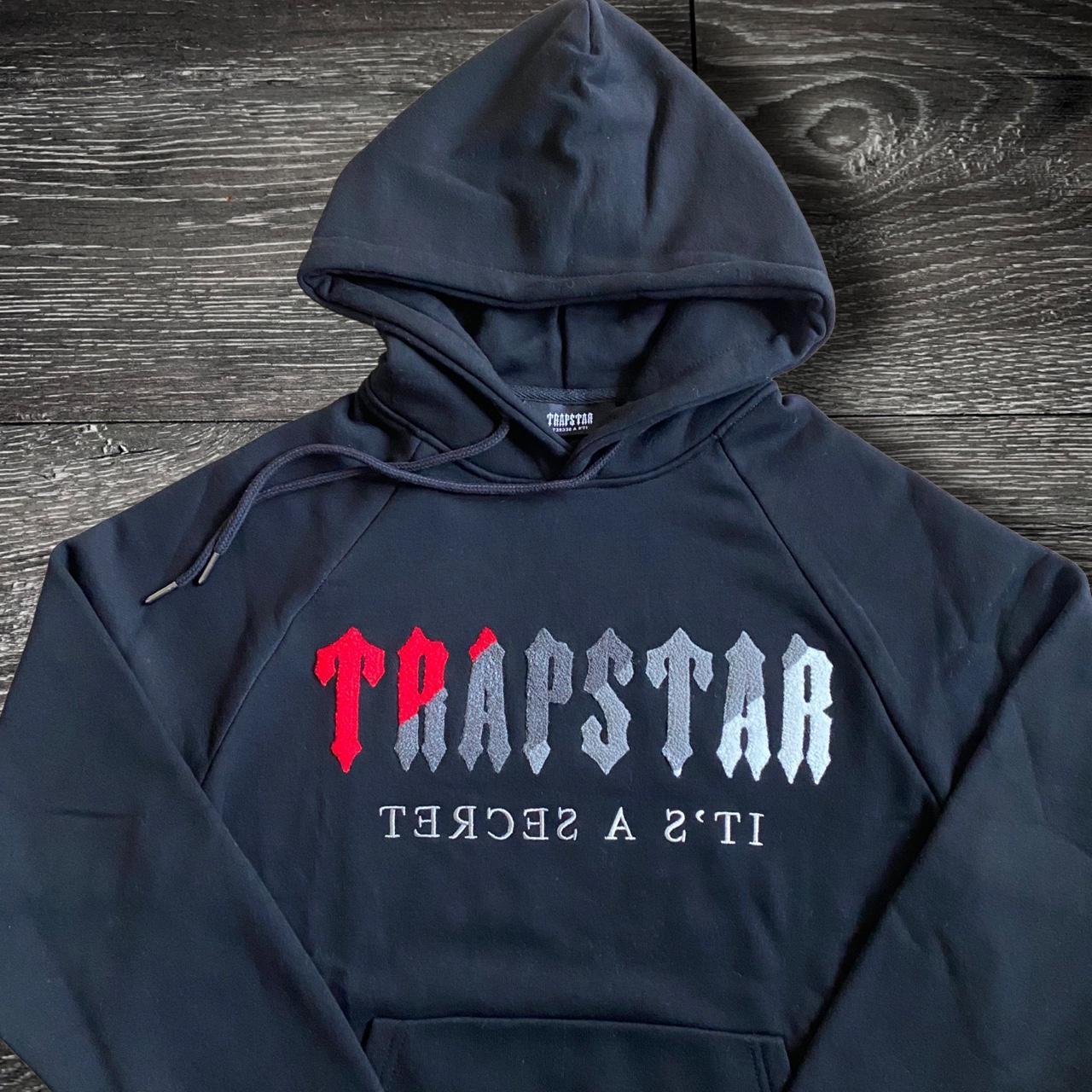 Trapstar Chenille Tracksuit BLACK/RED 🖤🩸 Size Depop