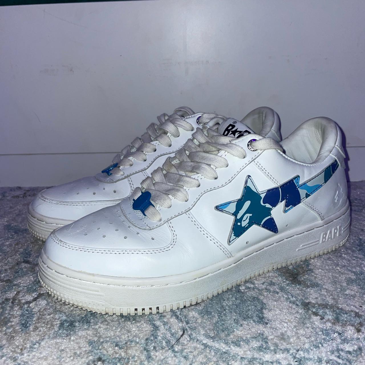 Bapesta. Worn a bit, but not bad. Comes with box and... - Depop