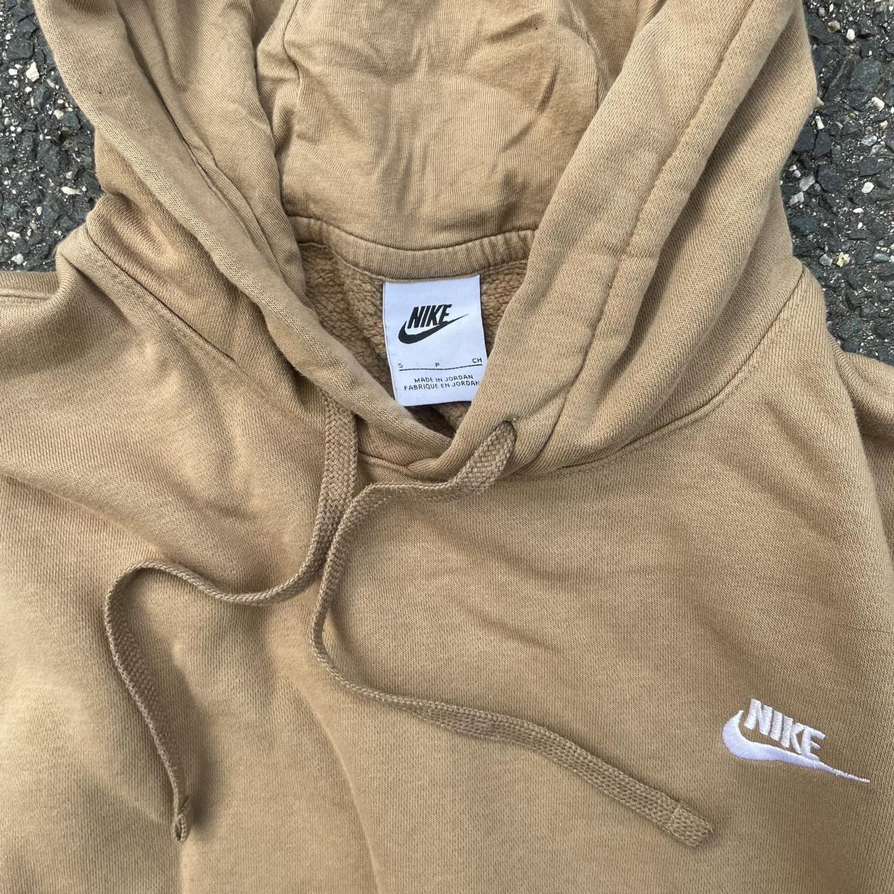 Nike tan and cream hoodie, size small high quality