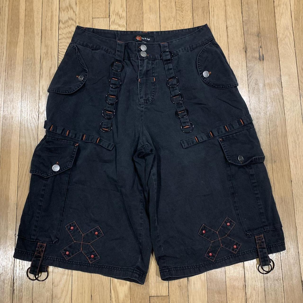 Tripp NYC long gothic/rave cargo discount shorts