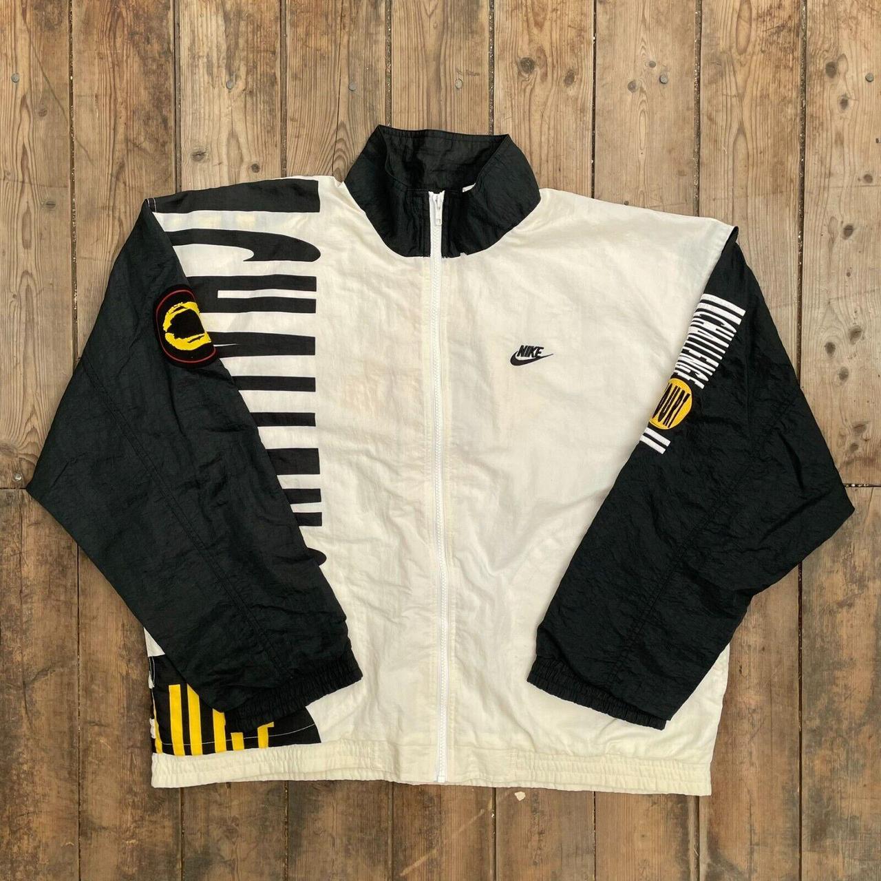 NIKE CHALLENGE COURT 90年代 ナイロンジャケット 90s 90年代 ナイキ チャレンジコート 切り替えデザイン スポーツ