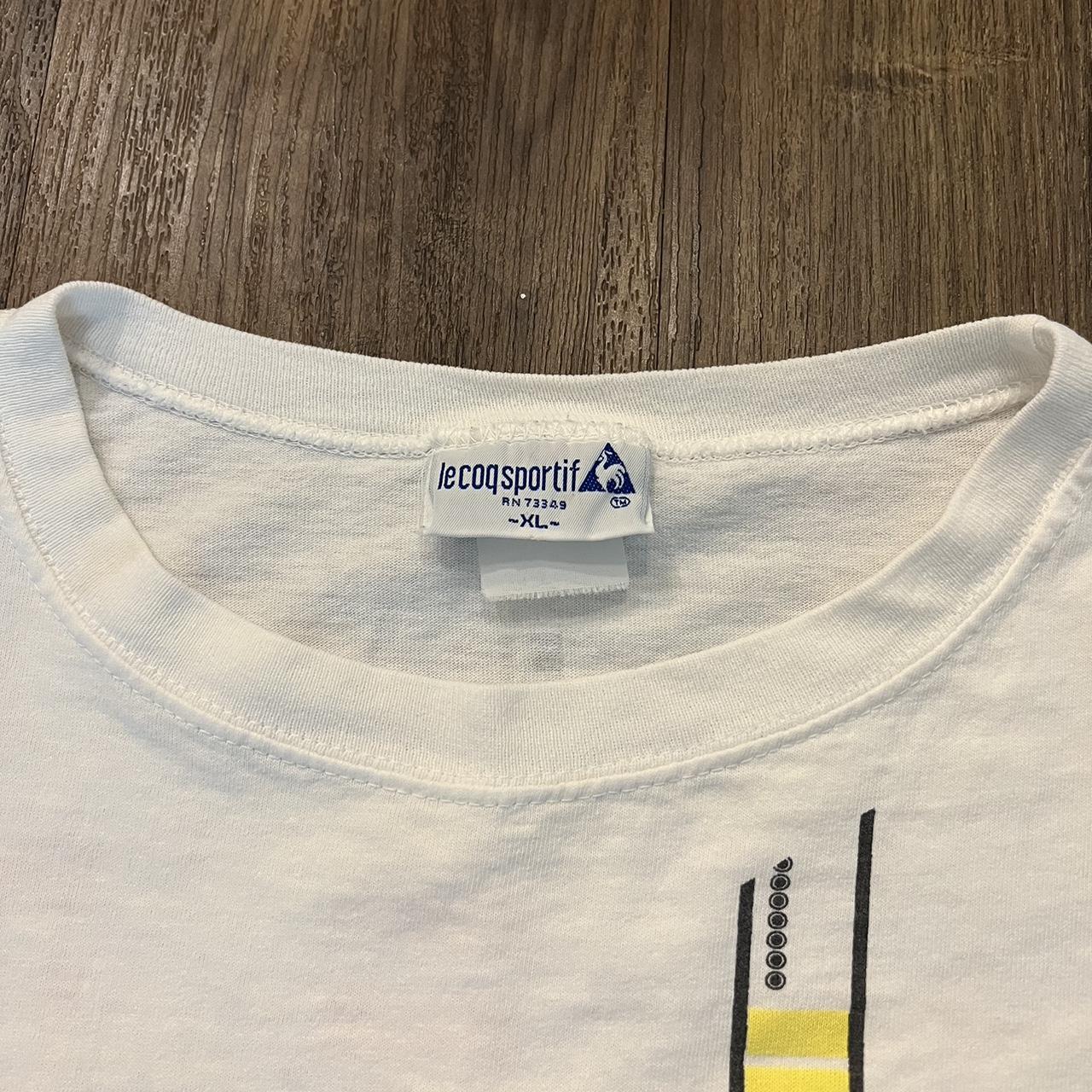 Le Coq Sportif Men's White T-shirt | Depop