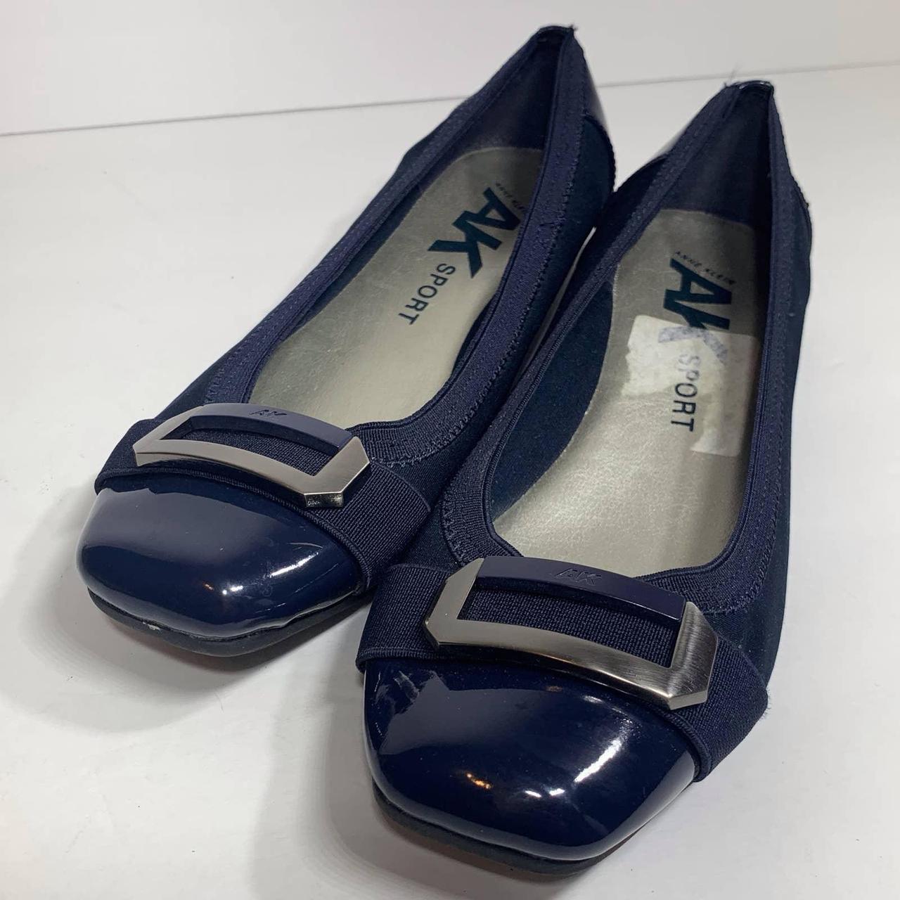 anne klein navy flats