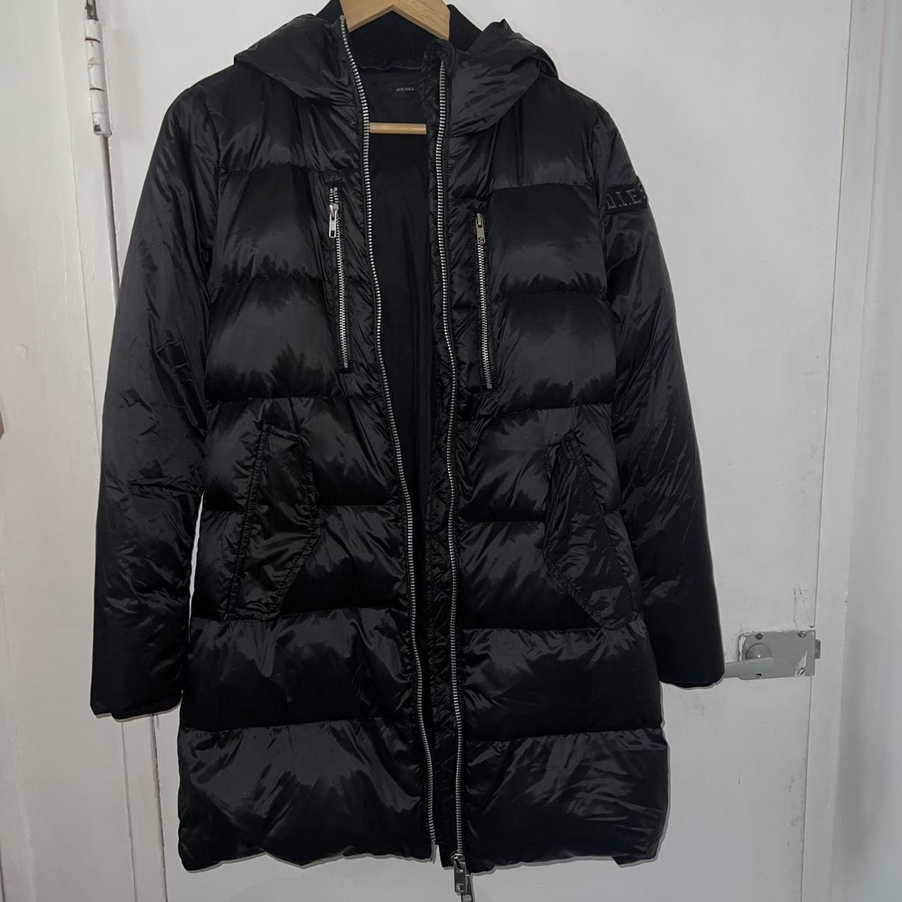 Diesel Women's Black Jacket | Depop