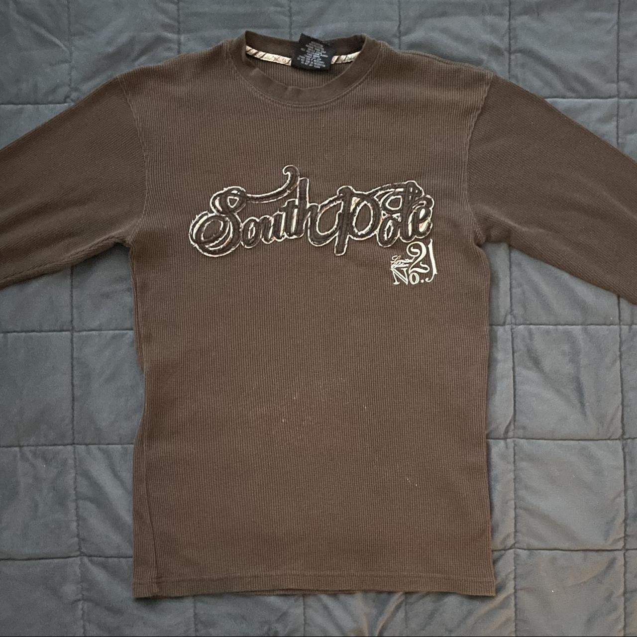 Southpole Men's Brown and Tan Shirt | Depop