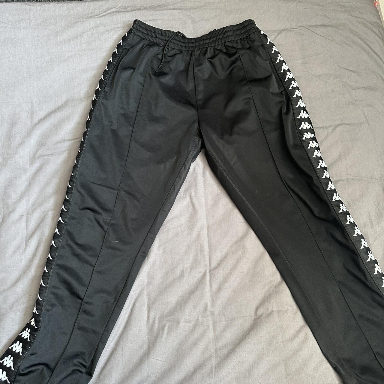 KAPPA POLY TRICOT BANDA JOGGERS WITH POPPERS IN... Depop