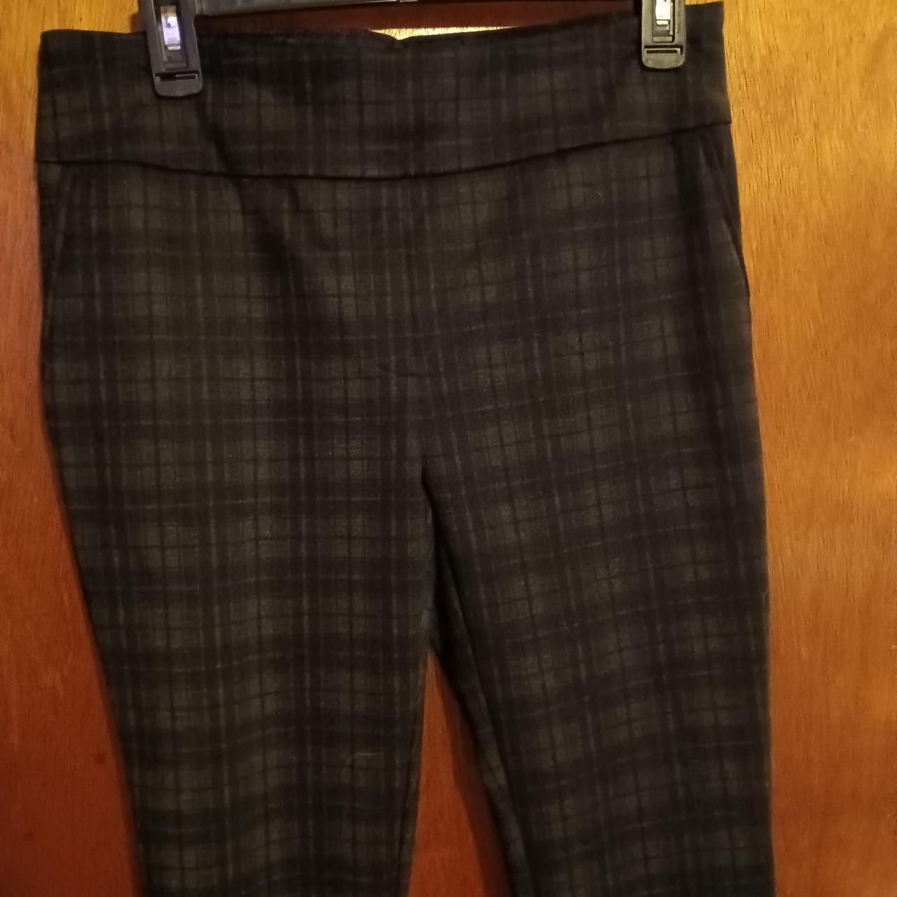 Dalia Black Tartan Patterned Leggings Costco M Depop
