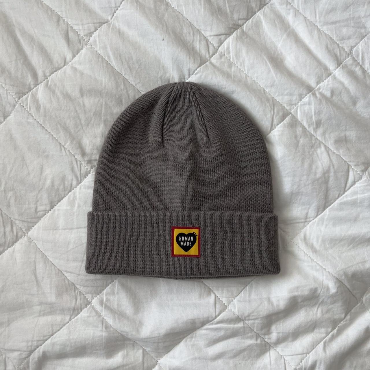 Human Made Heart Logo Beanie Grey Color Brand new - Depop