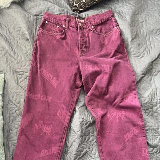 Stussy Worldwide Big Ol Jean Dyed Pants brand... - Depop