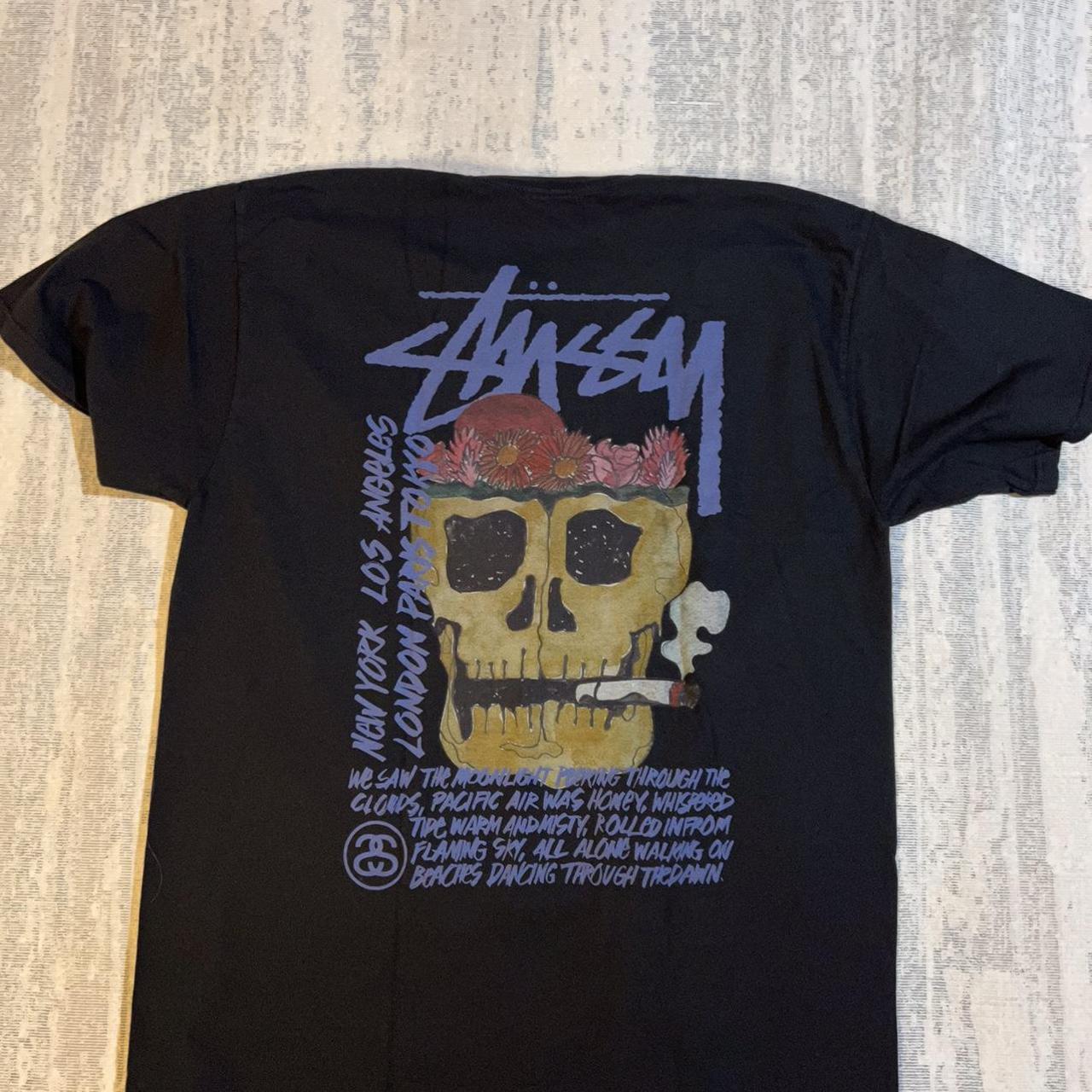 Stussy Skull Pigment Dyed Tee Shirt Size xl Brand new - Depop