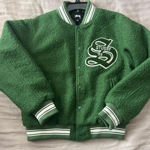 Stussy Casentino Wool Varsity Jacket size... - Depop