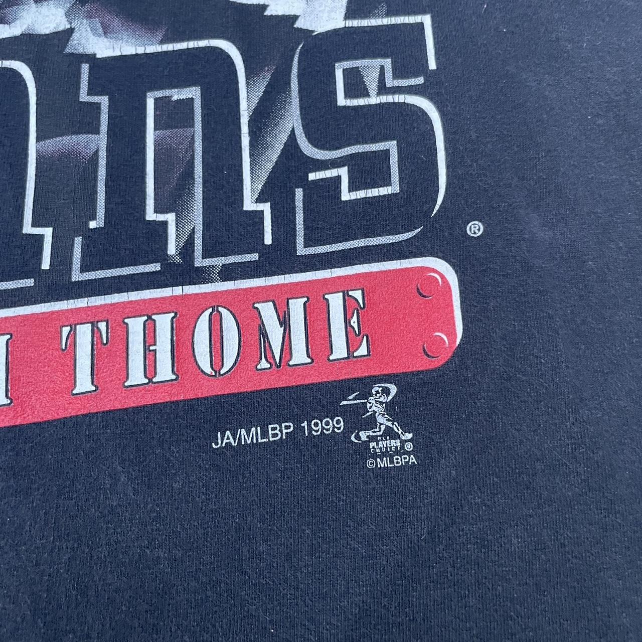 Vintage Cleveland Indians Jim Thome T-Shirt Size XL 1999 90s MLB